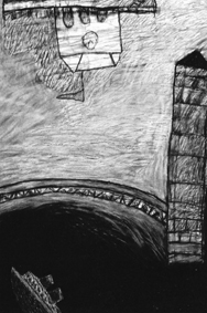 Jean Desmier dessin fusain