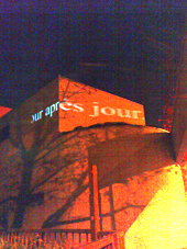 Fête des lumières, instalation Francis Tuzet
